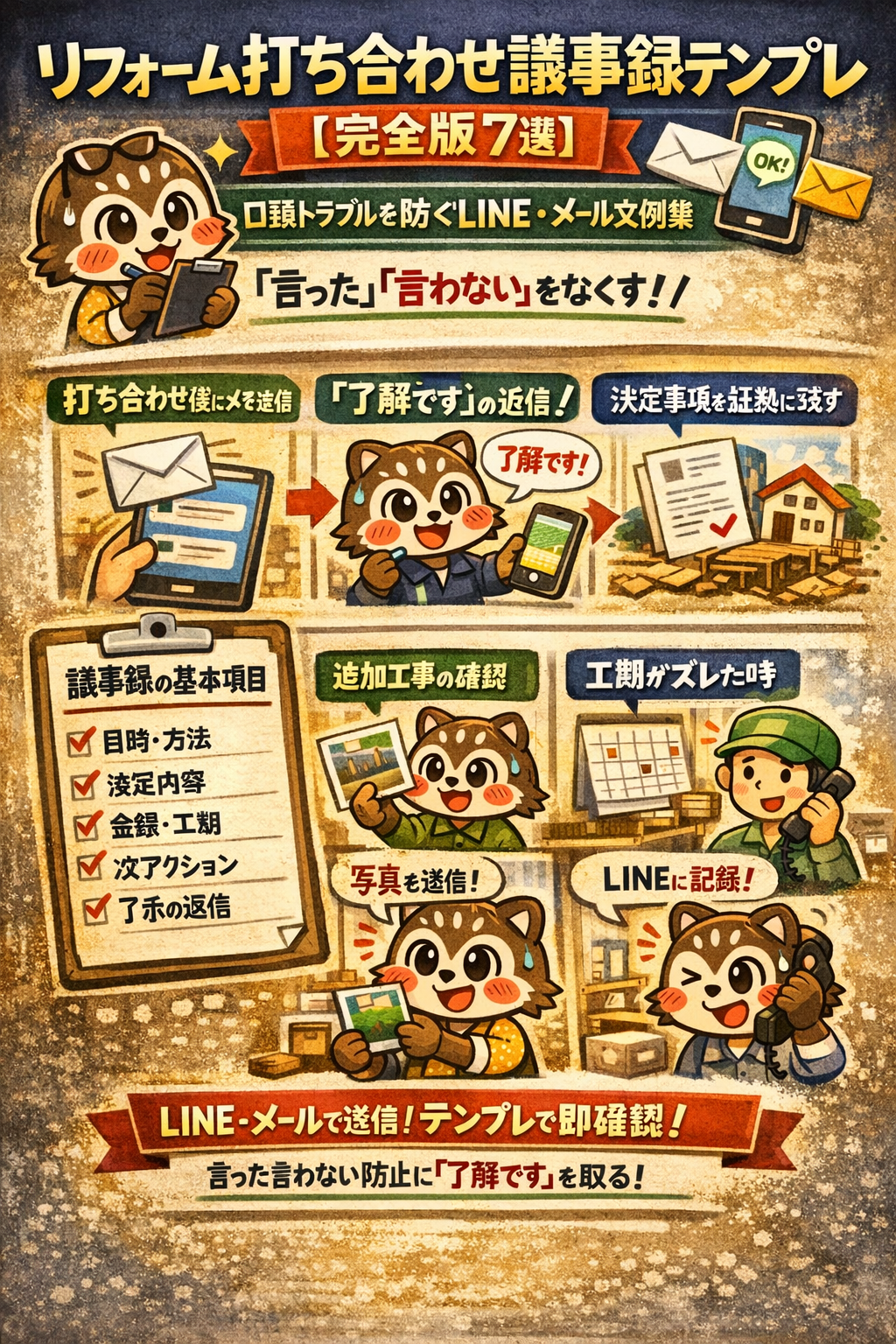 リフォーム打ち合わせ議事録テンプレ